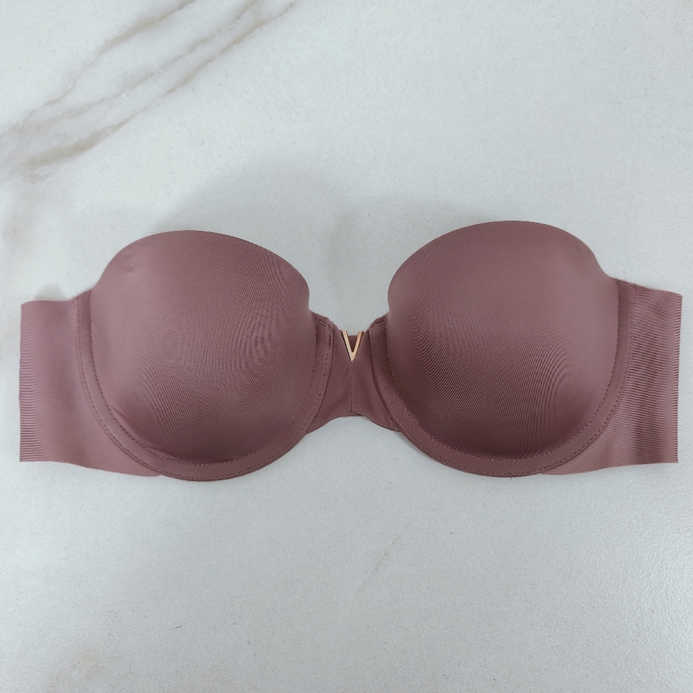 Victoria's Secret Sexy Illusions Multiway Push Up Strapless Bra, Mauve, 32A